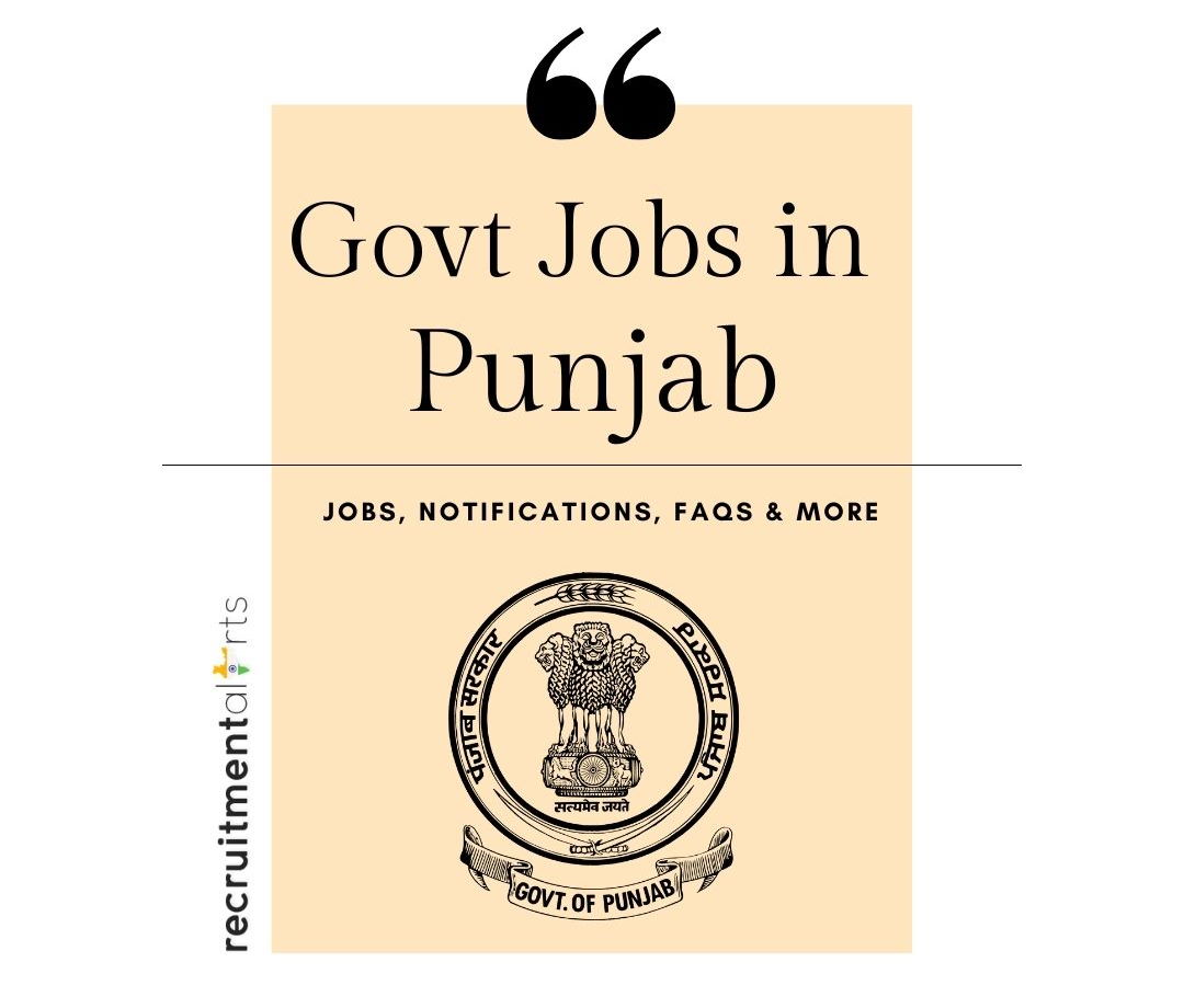 Punjab Govt Jobs 2021 | Latest Govt Jobs in Punjab punjab.gov.in