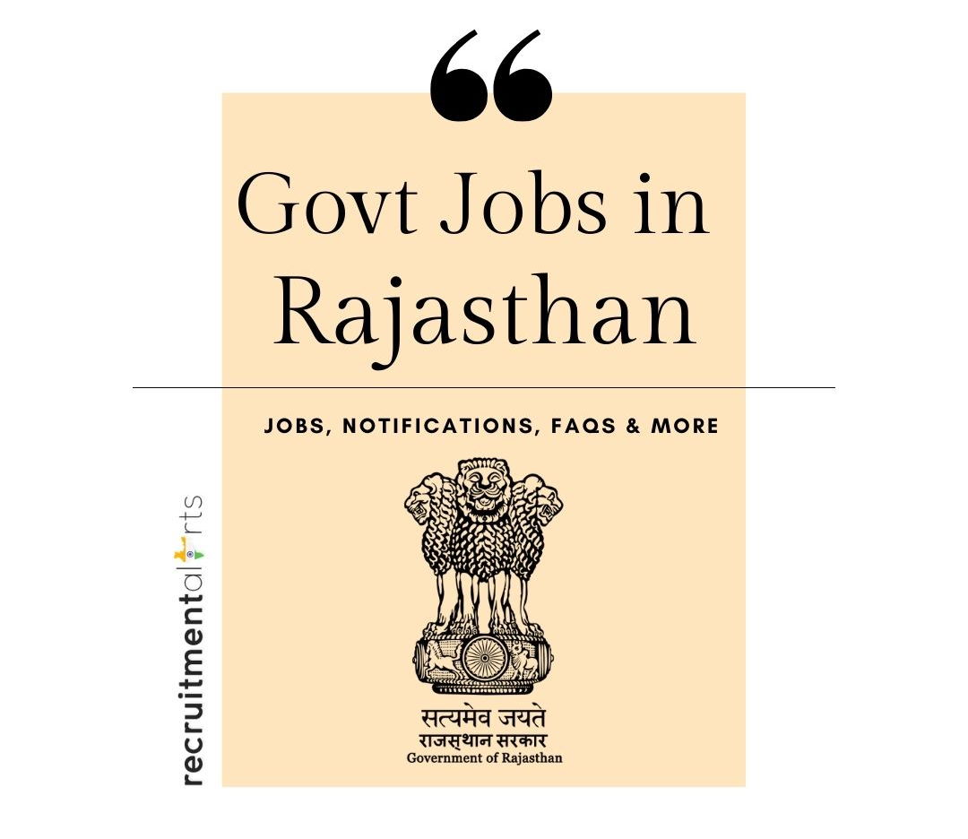 Rajasthan Govt Jobs 2021